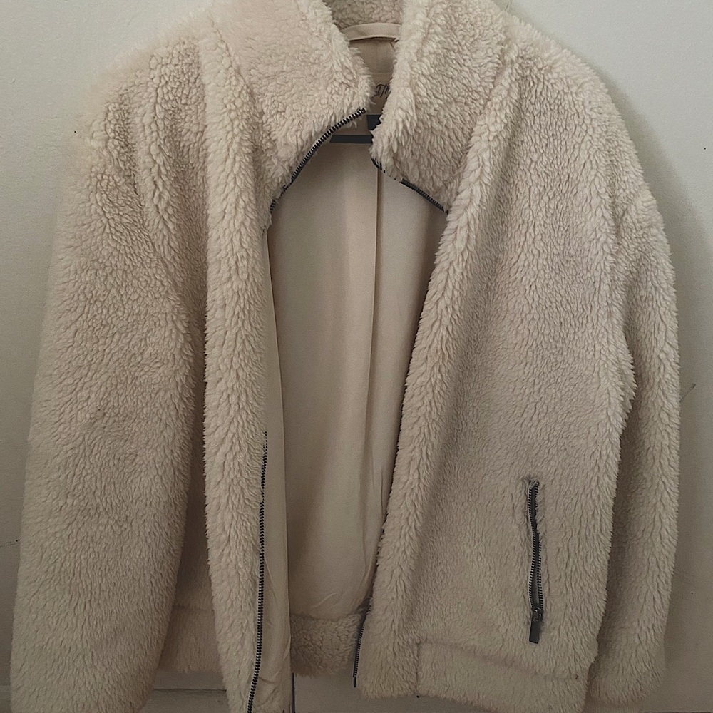 White Teddy Jacket - Picture 1 of 2